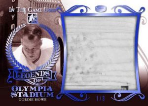 Leaf In The Game Used Legends of Olympia Stadium