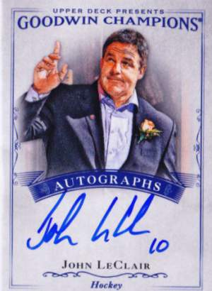 Goodwin Champions John LeClair Autograph