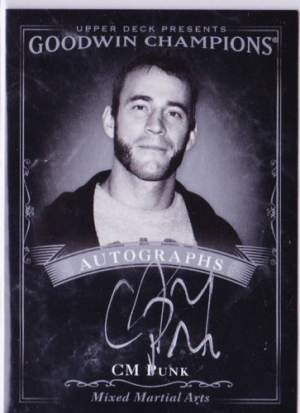 Black and White Autograph CM Punk