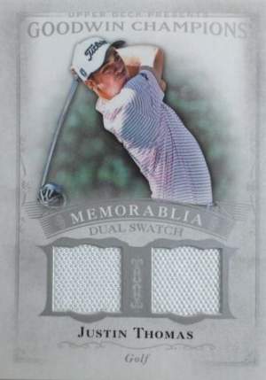 Dual Memorabilia with Golfer Justin Thomas
