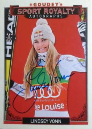 Goudey Royalty Autograph with Lindsay Vonn