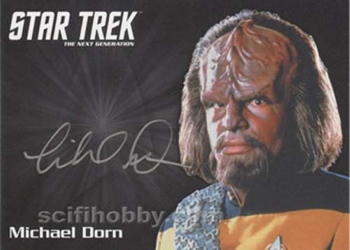 TNG Portfolio Autograph Michael Dorn