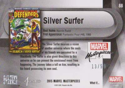 Silver Surfer SP /50 back
