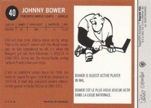 Topps O-Pee-Chee Archives Bower Base Back