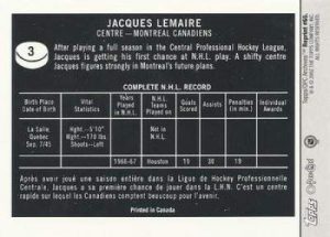 Topps O-Pee-Chee Archives Lemaire Back