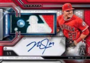 Topps Strata Baseball Clearly Authentic Auto Relic Mike Trout
