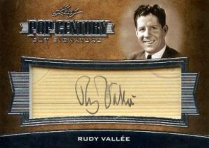 2016 Leaf Pop Century Vut Signatures Rudy Vallee Autographs