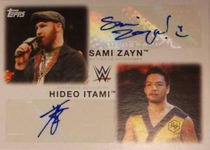 Topps WWE Heritage Dual Auto Sami Zayn Hideo Itami