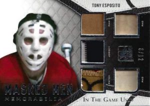 Leaf In The Game Used Hockey Masked Men Esposito