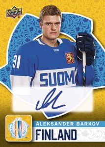 World Cup of Hockey Aleksander Barkov Autograph Team Finland