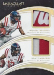 Immaculate Collegiate Football Combos Relics