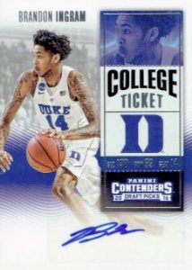 Draft Picks College Ticket Autos Brandon Ingram