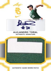 Perfect Game Patch Auto Alejandro Toral