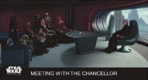 Star Wars Base Meeting with the Chancellor