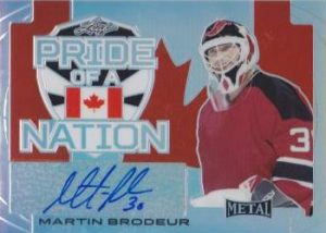 Leaf Metal Pride of a Nation Autographs Martin Brodeur