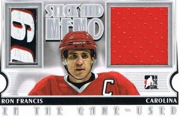Game Used Stick Memo Ron Francis