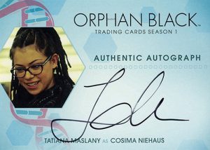 Orphan Black Autographs Tatiana Maslany Cosima