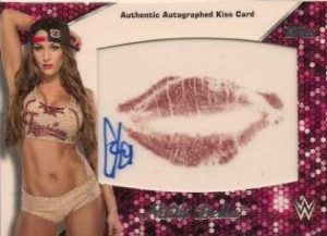 WWE Diva Kiss Autograph Nikki Bella