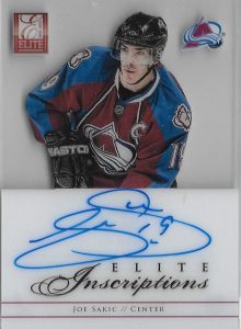 Elite Inscriptions Joe Sakic Elite Inscriptions Joe Sakic
