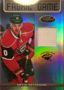 Certified Fabric of the Game Mirror Hot Box Devin Setoguchi Certified Fabric of the Game Mirror Hot Box Devin Setoguchi