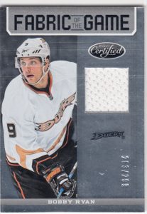 Certified Fabric of the Game Bobby Ryan Certified Fabric of the Game Bobby Ryan