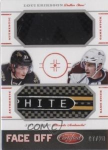 Certified Face off Dual Sticks Joe Sakic, Loui Eriksson Certified Face off Dual Sticks Joe Sakic, Loui Eriksson