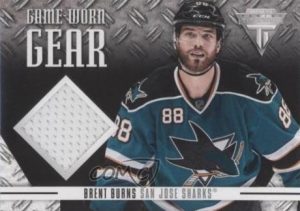 Titanium Game Worn Gear Brent Burns Titanium Game Worn Gear Brent Burns