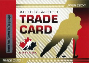 UD Team Canada Trade Card