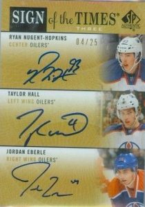 Sign of the Times Triple Nugent-Hopkins, Eberle, Hall