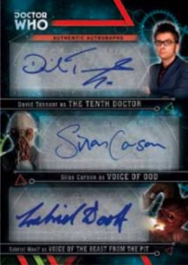Doctor Who Triple Autograph