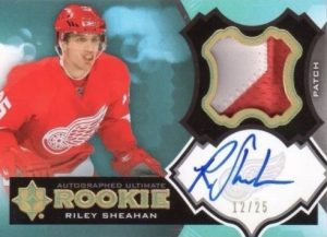 UD Ultimate Autograph Rookie Patch Riley Sheahan