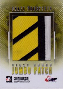ITG Draft Prospects First Round Jumbo Patch Cody Hodgson