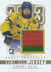 ITG Draft Prospects Game Used Jersey Robert Hagg