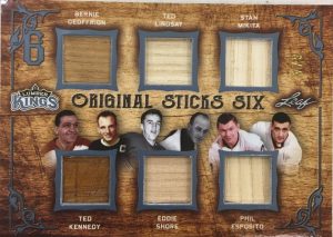 Original Sticks Six Geoffrion, Lindsay, Mikita, Kennedy, Shore, Esposito