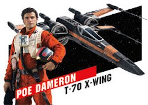 Star Wars High Tek Pilots and Vehicles Poe and X-Wing