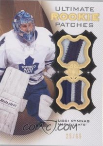 UD Ultimate Rookie Patches Jussi Rynnas