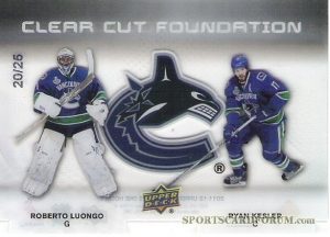 Clear Cut Foundations Roberto Luongo, Ryan Kesler