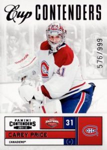 Cup Contenders Carey Price