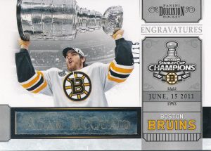 Engravatures Bruins 2011 Tribute Adam McQuaid
