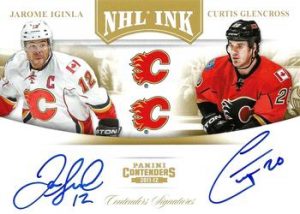 NHL INK Duals Gold Jarome Iginla, Curtis Glencross