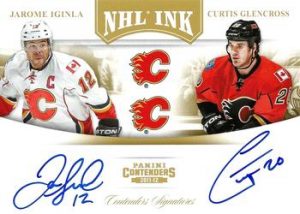 NHL INK Duals Gold Jarome Iginla, Curtis Glencross NHL INK Duals Gold Jarome Iginla, Curtis Glencross