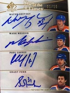 Sign of the Times 4 Wayne Gretzky, Mark Messier, Paul Coffey, Grant Fuhr