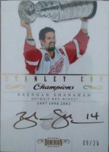 Stanley Cup Champion Signatures Brendan Shanahan