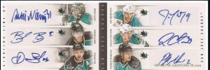 Starting Lineup Booklets Niemi, Burns, Boyle, Thornton, Couture, Marleau