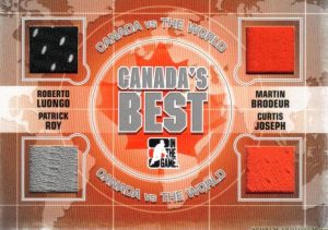 Canada's Best Roberto luongo, Patrick Roy, Martin Brodeur, Curtis Joseph