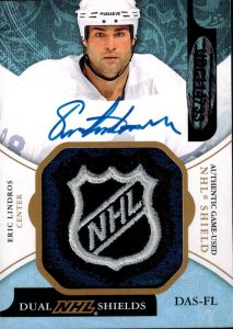 Dual NHL Shield Auto Back Eric Lindros
