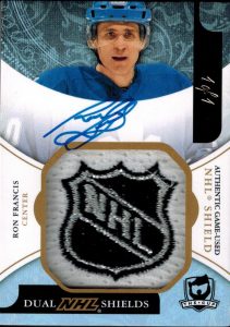 Dual NHL Shield Auto Front Ron Francis