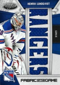 Fabric of the Game Team Die Cut Henrik Lundqvist Fabric of the Game Team Die Cut Henrik Lundqvist