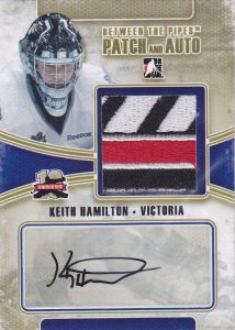 Game Used Patch and Auto Keith Hamilton