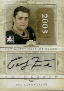 Hall of Fame Auto Pat LaFontaine